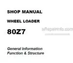 Photo 4 - Kawasaki 80Z7 Shop Manual Wheel Loader