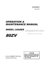Photo 4 - Kawasaki 80ZV Operation & Maintenance Manual Wheel Loader 93109-00273
