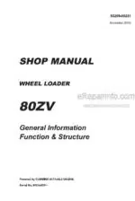 Photo 4 - Kawasaki 80ZV Shop Manual Wheel Loader