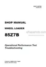 Photo 5 - Kawasaki 85Z7B Shop Manual Wheel Loader 93211-00700