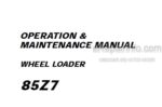 Photo 4 - Kawasaki 85Z7 Operation & Maintenance Manual Wheel Loader