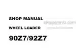 Photo 6 - Kawasaki 90Z7 92Z7 Shop Manual Wheel Loader