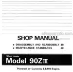 Photo 4 - Kawasaki 90ZIII Shop Manual Wheel Loader