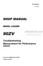Photo 4 - Kawasaki 90ZV Shop Manual Wheel Loader