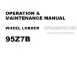 Photo 4 - Kawasaki 95Z7B Operation & Maintenance Manual Wheel Loader