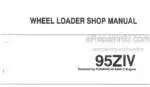 Photo 4 - Kawasaki 95ZIV Shop Manual Wheel Loader AAA-S97C2E14-962