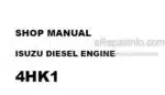Photo 3 - Kawasaki Isuzu 4HK1 Shop Manual Diesel Engine