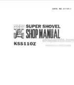 Photo 4 - Kawasaki KSS110Z Shop Manual Shovel Loader S1101-1