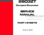 Photo 5 - Mustang 2803ZT Service Manual Compact Excavator 918279