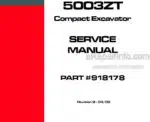 Photo 4 - Mustang 5003ZT Service Manual Compact Excavator 918178