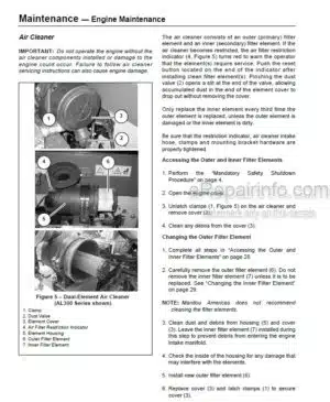 Photo 8 - Mustang ME1503 ME1903 ME2203 Service Manual Compact Excavator 918174