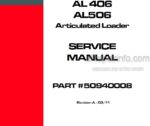 Photo 3 - Mustang AL406 AL506 Service Manual Articulated Loader 50940008