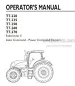 Photo 4 - New Holland T7.220 T7.235 T7.250 T7.260 T7.270 Sidewinder II Auto Command Power Command Operators Manual Tractor 84571736