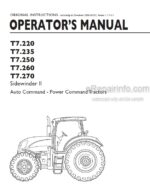 Photo 4 - New Holland T7.220 T7.235 T7.250 T7.260 T7.270 Sidewinder II Auto Command Power Command Operators Manual Tractor January June 2012