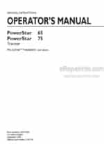 Photo 3 - New Holland Powerstar 65 75 Operators Manual Tractor 51519280