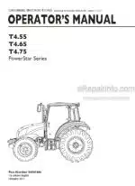 Photo 3 - New Holland T4.55 T4.65 T4.75 Powerstar Series Operators Manual Tractor 84343404