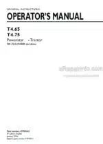 Photo 3 - New Holland T4.65 T4.75 Powerstar Operators Manual Tractor 47955162