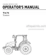 Photo 3 - New Holland T4.75 Operators Manual Tractor