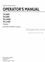 Photo 4 - New Holland T4.80F T4.90F T4.100F T4.110F With PIN Operators Manual Tractor