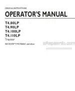 Photo 4 - New Holland T4.80LP T4.90LP T4.100LP T4.110LP With PIN Operators Manual Tractor