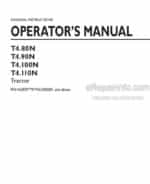 Photo 4 - New Holland T4.80N T4.90N T4.100N T4.110N With PIN Operators Manual Tractor