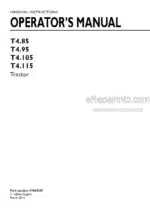 Photo 4 - New Holland T4.85 T4.95 T4.105 T4.115 Operators Manual Tractor 47604535
