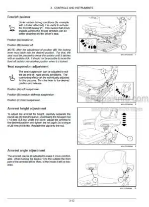 Photo 7 - New Holland T4.80F T4.90F T4.100F T4.110F With PIN Operators Manual Tractor