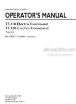 Photo 4 - New Holland T5.110 T5.120 Electro Command Operators Manual Tractor 51537376