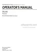 Photo 3 - New Holland T5.115 Operators Manual Tractor 51594182