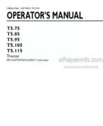 Photo 3 - New Holland T5.75 T5.85 T5.95 T5.105 T5.115 Operators Manual Tractor