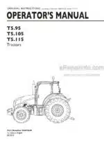 Photo 4 - New Holland T5.95 T5.105 T5.115 Operators Manual Tractor 84495669
