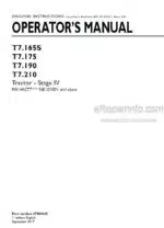 Photo 4 - New Holland T7.165S T7.175 T7.190 T7.210 Stage IV Operators Manual Tractor 47980645