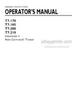 Photo 4 - New Holland T7.170 T7.185 T7.200 T7.210 Sidewinder II Auto Command Operators Manual Tractor