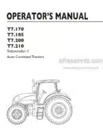 Photo 4 - New Holland T7.170 T7.185 T7.200 T7.210 Sidewinder II Auto Command Operators Manual Tractor March 2011