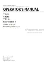 Photo 4 - New Holland T7.175 T7.190 T7.210 Sidewinder II Stage IV Operators Manual Tractor 51544527