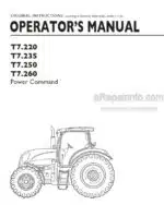 Photo 4 - New Holland T7.220 T7.235 T7.250 T7.260 Power Command Operators Manual Tractor December 2010