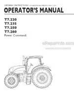 Photo 4 - New Holland T7.220 T7.235 T7.250 T7.260 Power Command Operators Manual Tractor January 2011