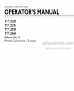 Photo 4 - New Holland T7.220 T7.235 T7.250 T7.260 Sidewinder II Power Command Operators Manual Tractor August 2015