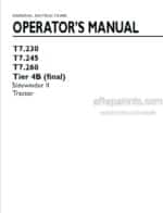 Photo 4 - New Holland T7.230 T7.245 T7.260 Sidewinder II Tier 4B Final Operators Manual Tractor September 2016