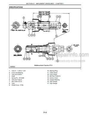 Photo 5 - Case FHX300 Service Manual Forage Harvester 86621785
