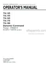 Photo 5 - New Holland T6.145 T6.155 T6.165 T6.175 T6.180 Dynamic Command Stage IV Operators Manual Tractor 51550670
