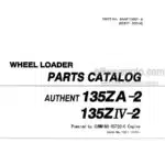Photo 4 - Kawasaki 135ZA-2 135ZIV-2 Parts Catalog Wheel Loader 93317-00014