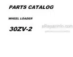 Photo 4 - Kawasaki 30ZV-2 Parts Catalog Wheel Loader