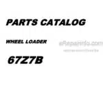 Photo 4 - Kawasaki 67Z7B Parts Catalog Wheel Loader