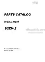 Photo 4 - Kawasaki 92ZV-2 Parts Catalog Wheel Loader 93321-00023