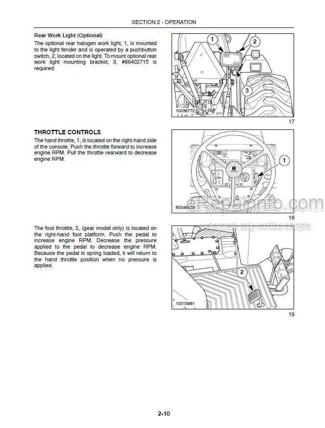 Photo 7 - New Holland T8.275 T8.300 T8.330 T8.360 T8.390 Operators Manual Tractor PIN ZCRC05700 and after