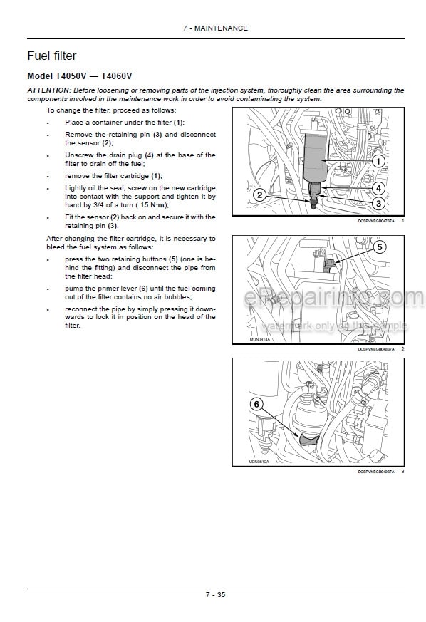 Photo 6 - New Holland T7030 T7040 T7050 T7060 T7070 Sidewinder II Auto Command And Power Command Operators Manual Tractor