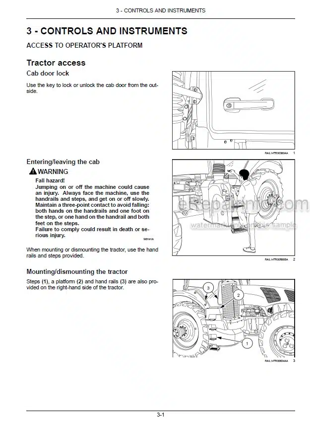 Photo 7 - New Holland TT4030 Operators Manual Tractor 84182060