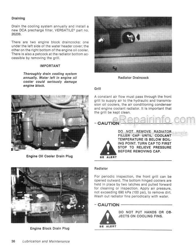 Photo 7 - Versatile 555 Operators Manual Tractor 42055504