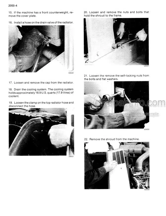 Photo 7 - Case 125B Repair Manual Crawler Excavator 8-74350